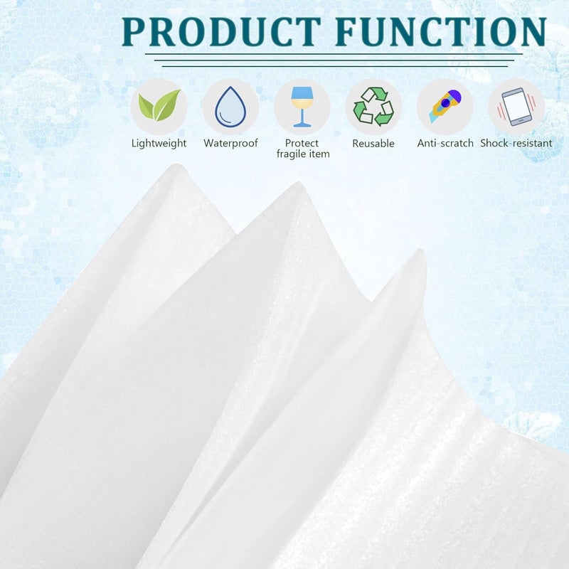 APOCHON 50 Pack Cushion Foam Pouches12x12 Inch, Large Foam Pouches Protecting Mugs, Cups, Glasses, China and Dishes, Dishes Packing Supplies for Moving, Shipping, Storage, Moving Materials for Fragile Items - Image 4
